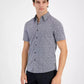 Men's Slim-Fit Micro-Petal Button-Down Shirt