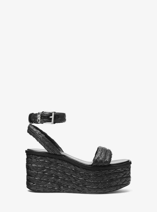 Sandra Straw Platform Sandal