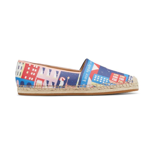 Women's City Map Flat Espadrille Flats