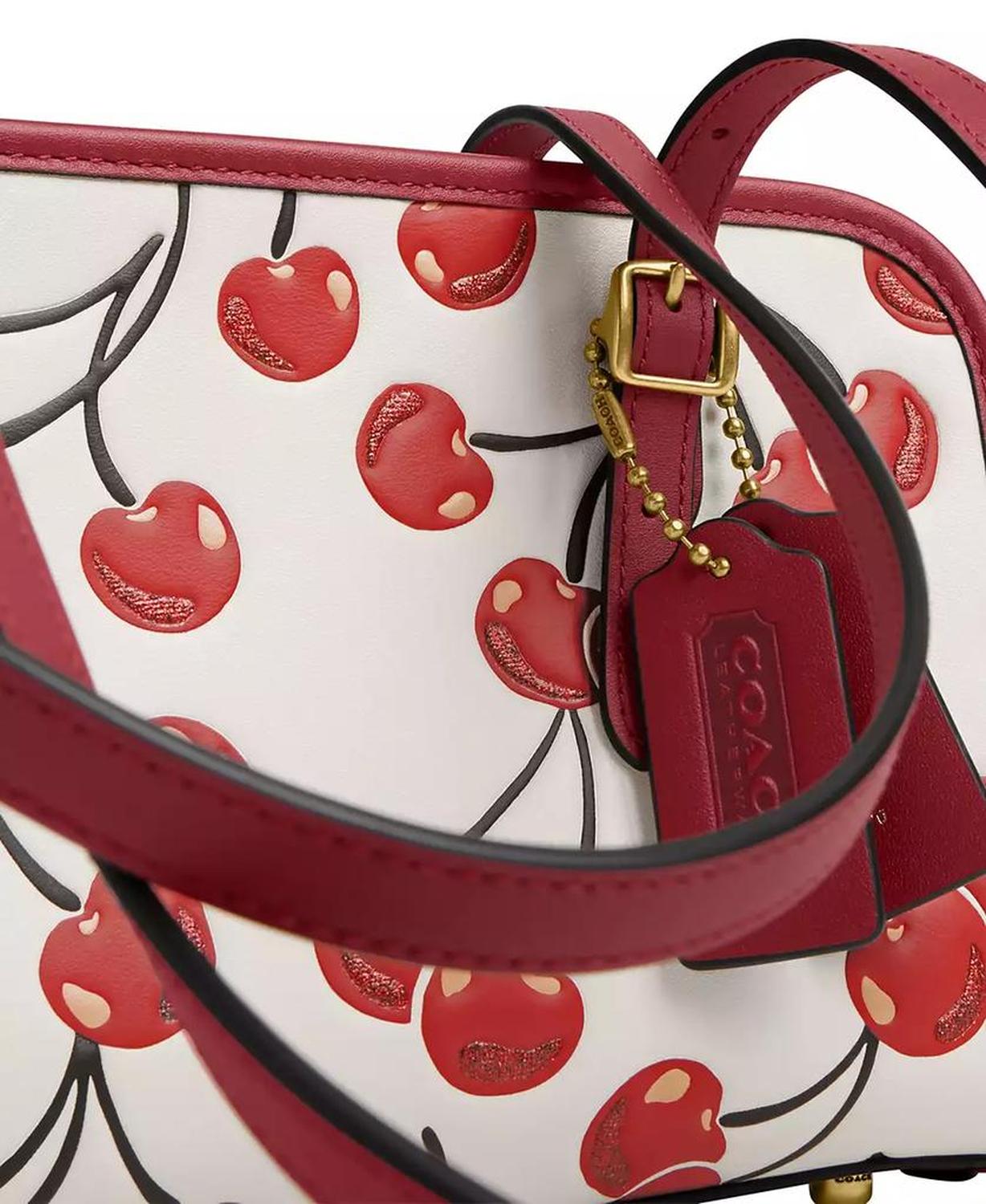 Originals Cherry Print Leather Swing Shoulder Bag