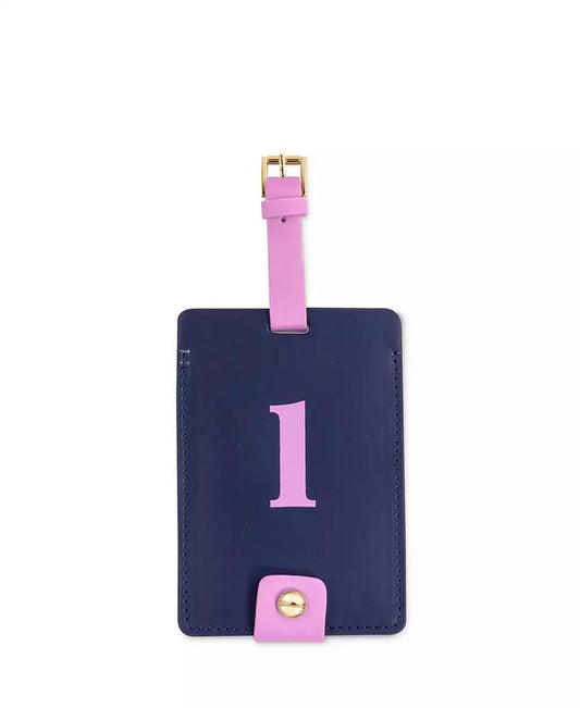 New York Just Mine Initial Luggage Tag, L