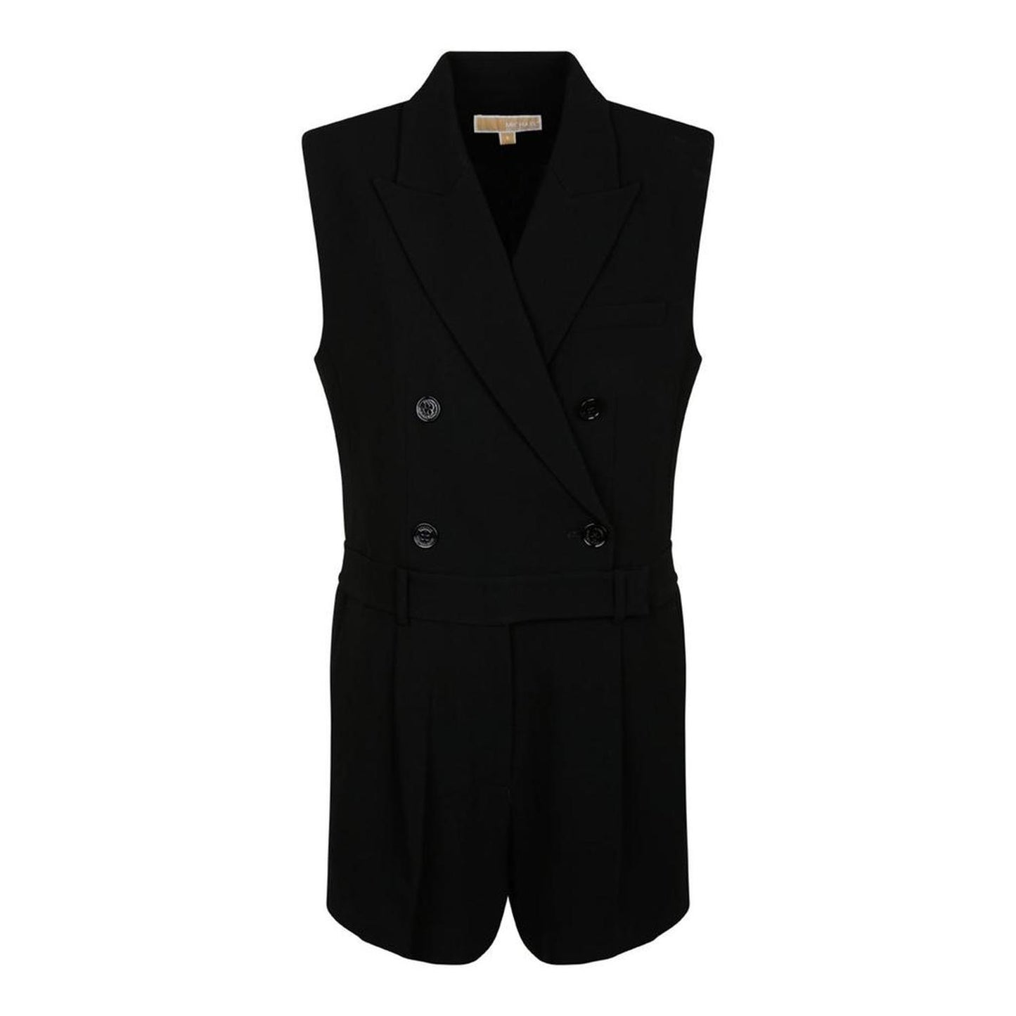 Michael Michael Kors Crepe Double-Breasted Romper