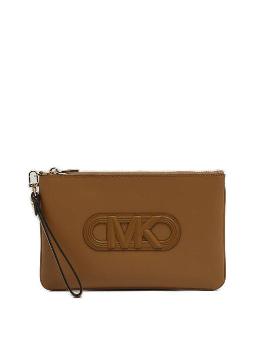 Michael Kors Logo Patch Zip-Up Wallet