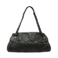 Chanel Just Mademoiselle Mini Bowler Bag in Iridescent Black Leather