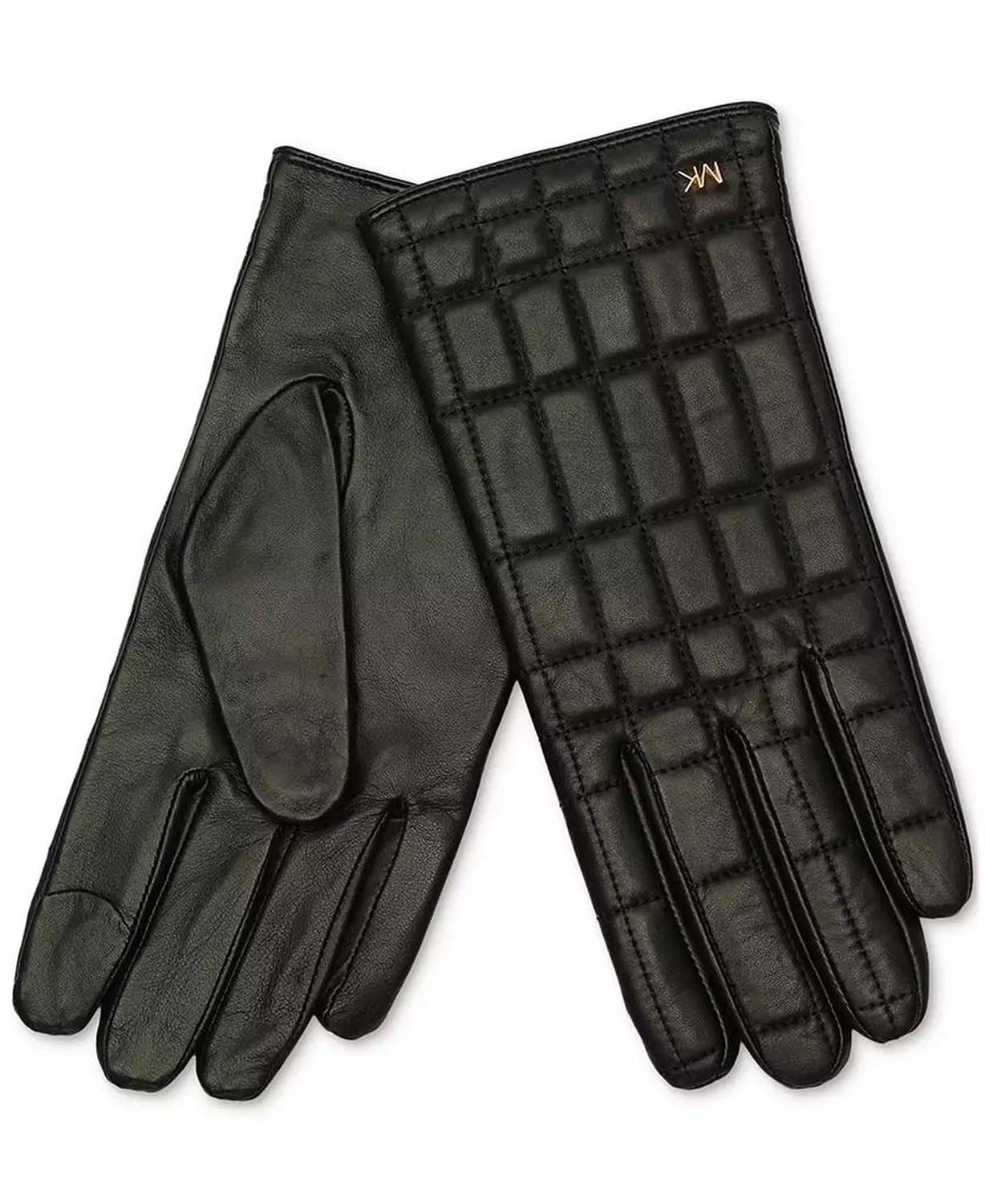 MICHAEL Women's Quilted Leather Tech Gloves