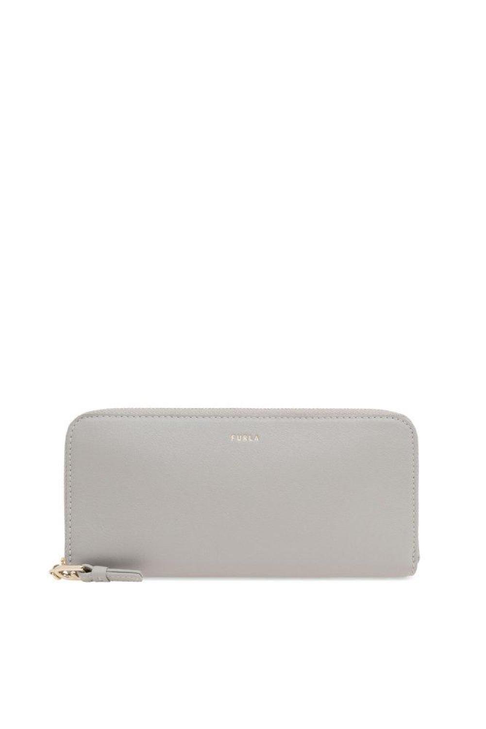 Furla Logo Printed Zip-Around Wallet