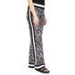 Women's Zebra-Print Wide-Leg Pants