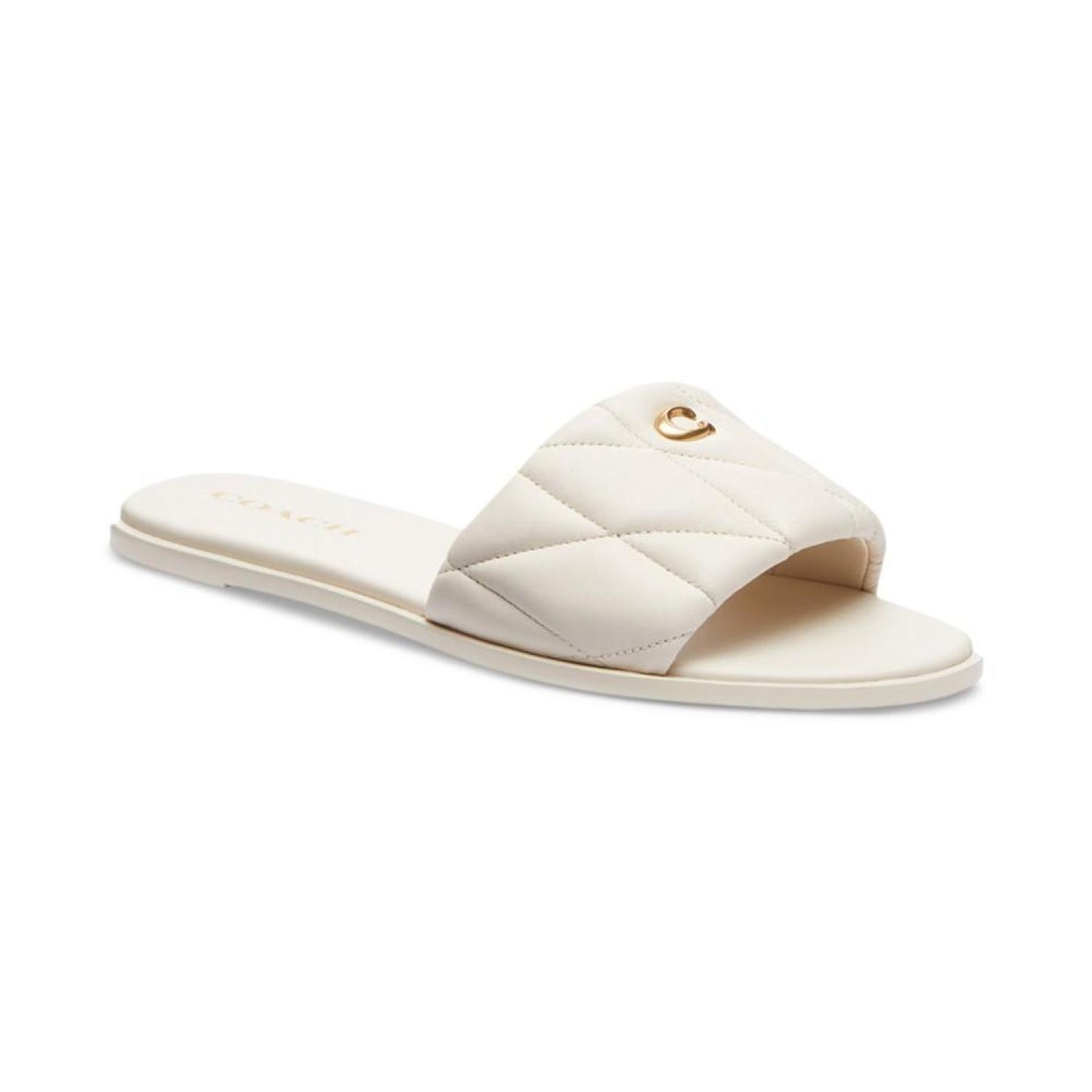 Women's Holly Quilted Puffy "C" Slide Flat Sandals