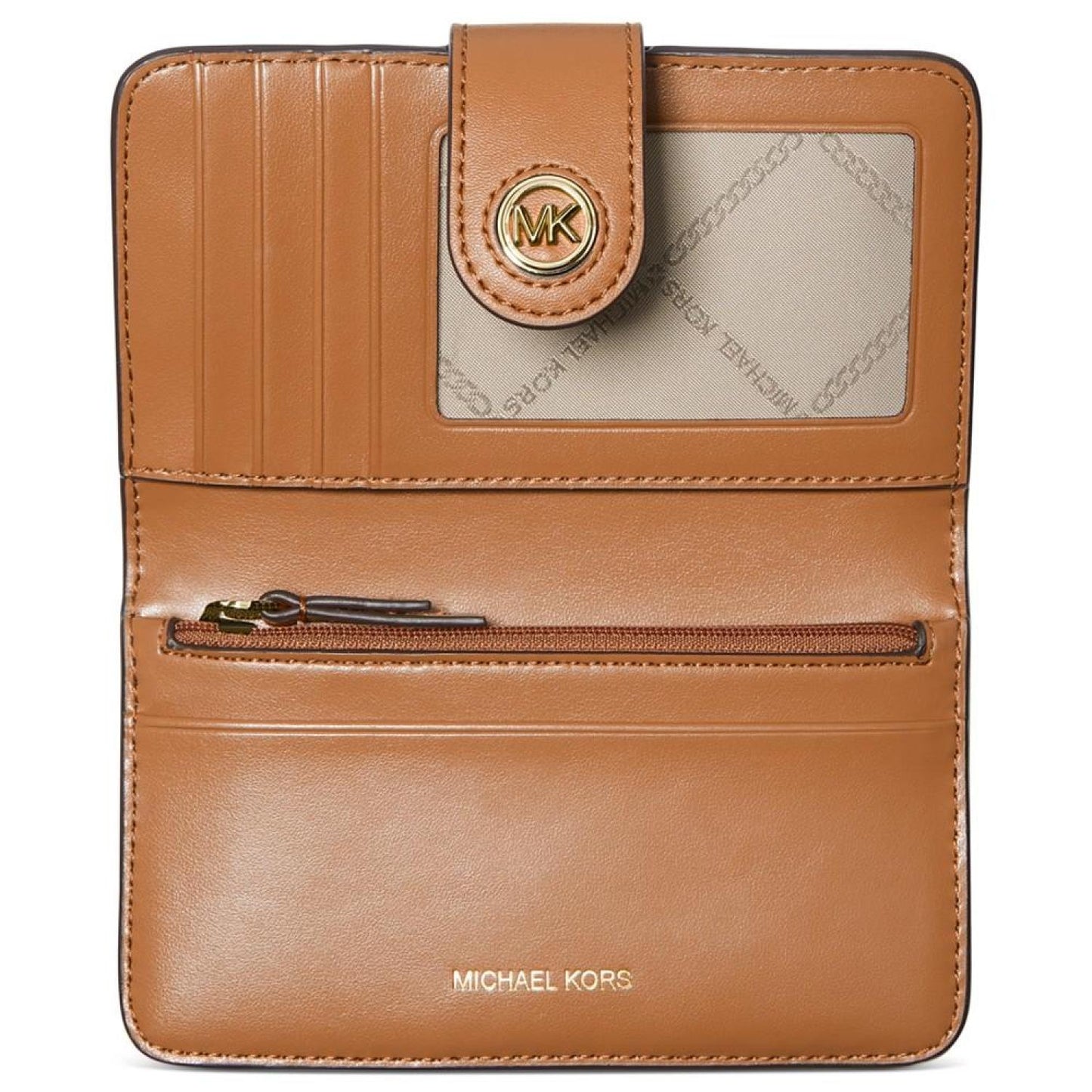 Charm Logo Medium Tab Pocket Bifold Wallet