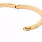 Set In Stone Gold-Tone Hinge Bangle Bracelet