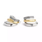 Faux Stone Pave Tubular Triple Huggies Earrings