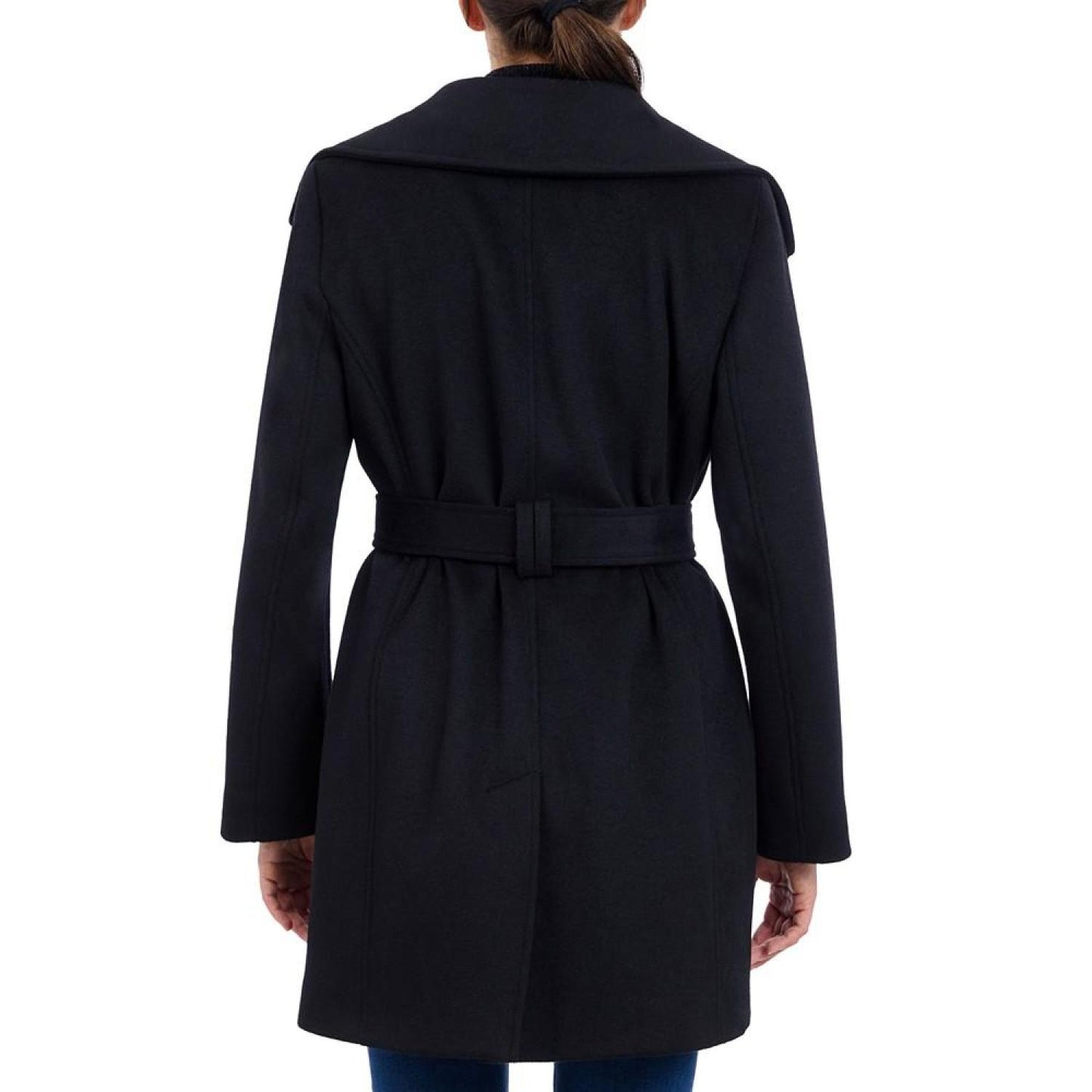 Petite Belted Zip-Front Coat, Created for Macy's