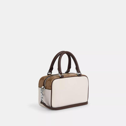 Coach Outlet Satchel Crossbody In Signature Colorblock