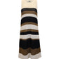 Weekend Max Mara Dyser Open-knit Striped Midi Dress in Brown Cotton