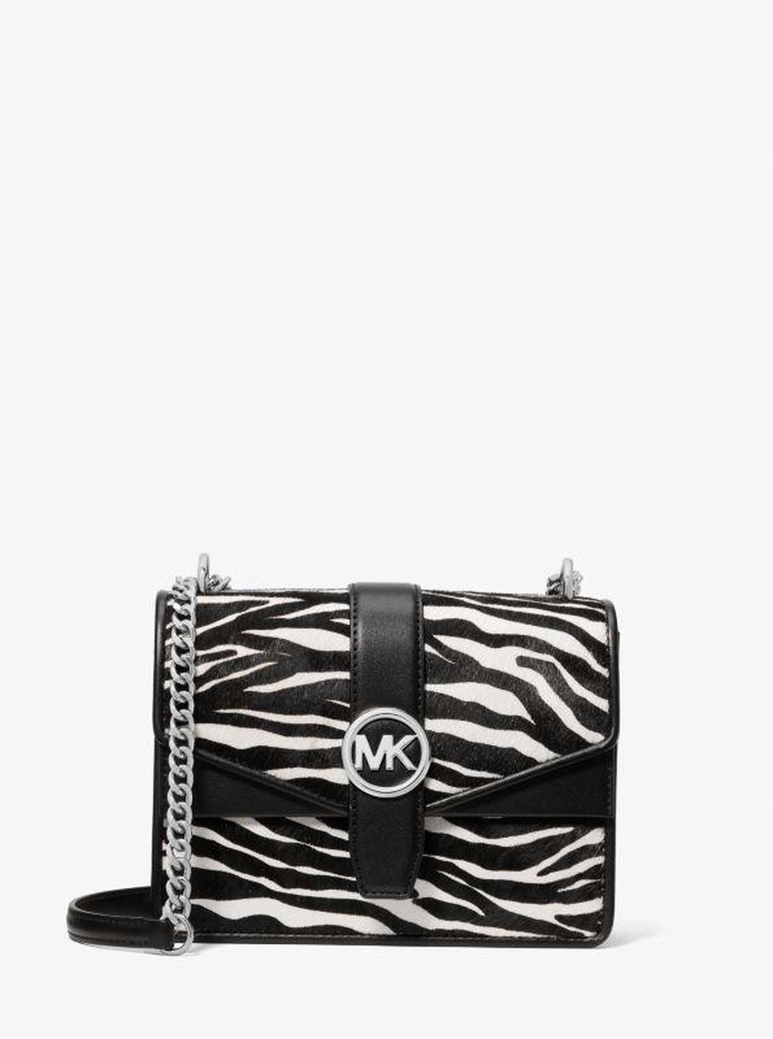 Greenwich Small Zebra Print Calf Hair Crossbody Bag