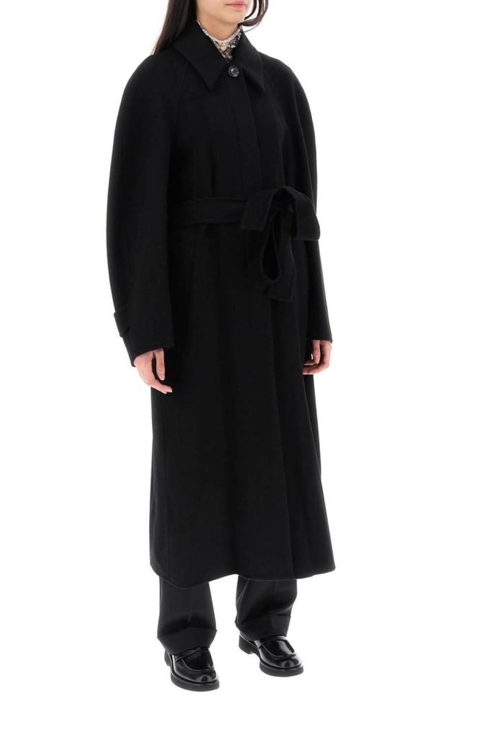 Sportmax Azzorre Long Coat In Wool And Cashmere