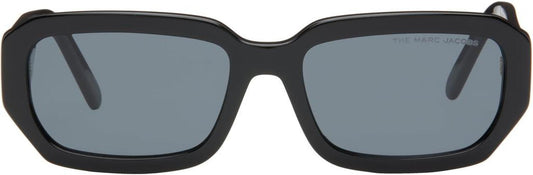 Black Rectangular Acetate Sunglasses