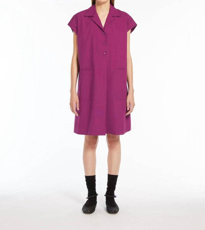 Weekend Benny Poplin A Line Dress In Purple