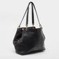 Michael Kors Black Leather Large Raven Shoulder Bag