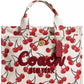 Cherry-Print Canvas Cargo Tote