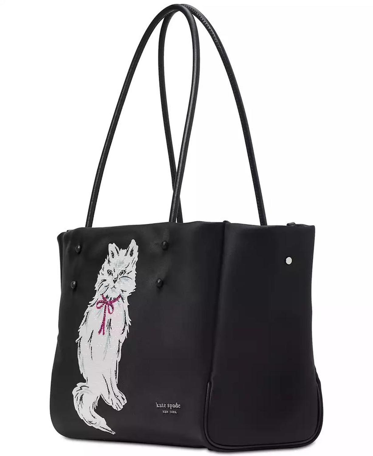 Whiskers Crystal Embellished Large Everything Tote