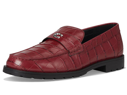 Jocelyn Embossed Croc Loafers