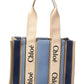 Chloé Woody Medium Canvas & Leather Tote