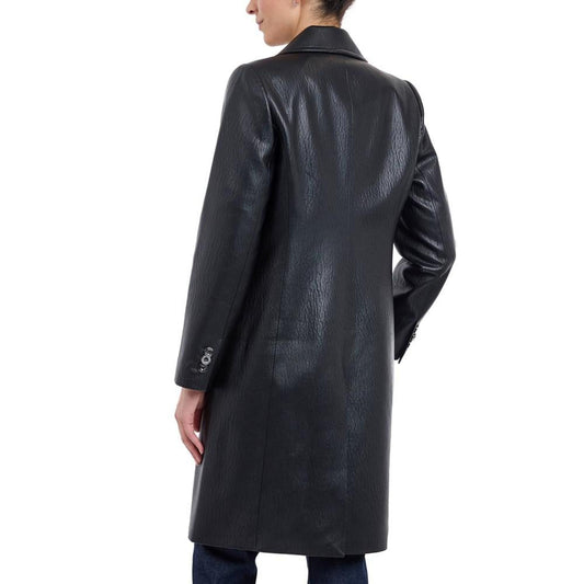 Women's Textured Faux-Leather Jacket