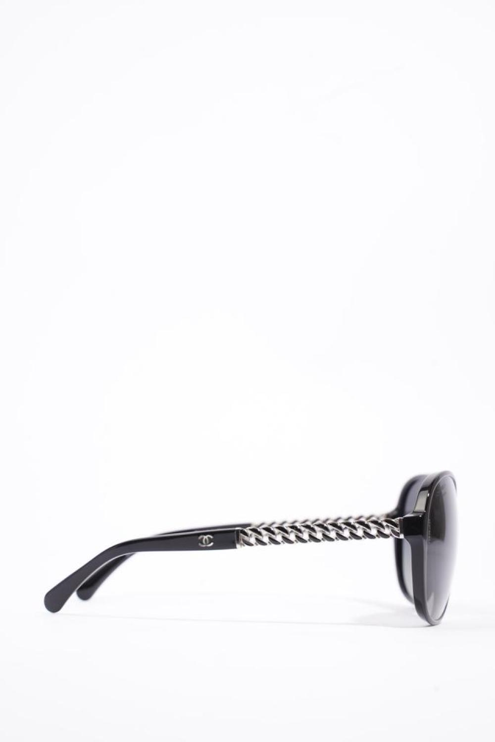 Chanel Chain Detail Polarized Sunglasses  Acetate 135Mm