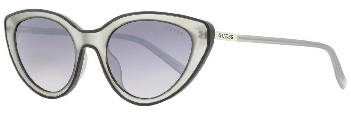 Guess Women's Cateye Sunglasses GU3061 20C Frosted Transparent Gray 54mm