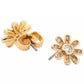 Gold-Tone Bursting Blooms Stud Earrings