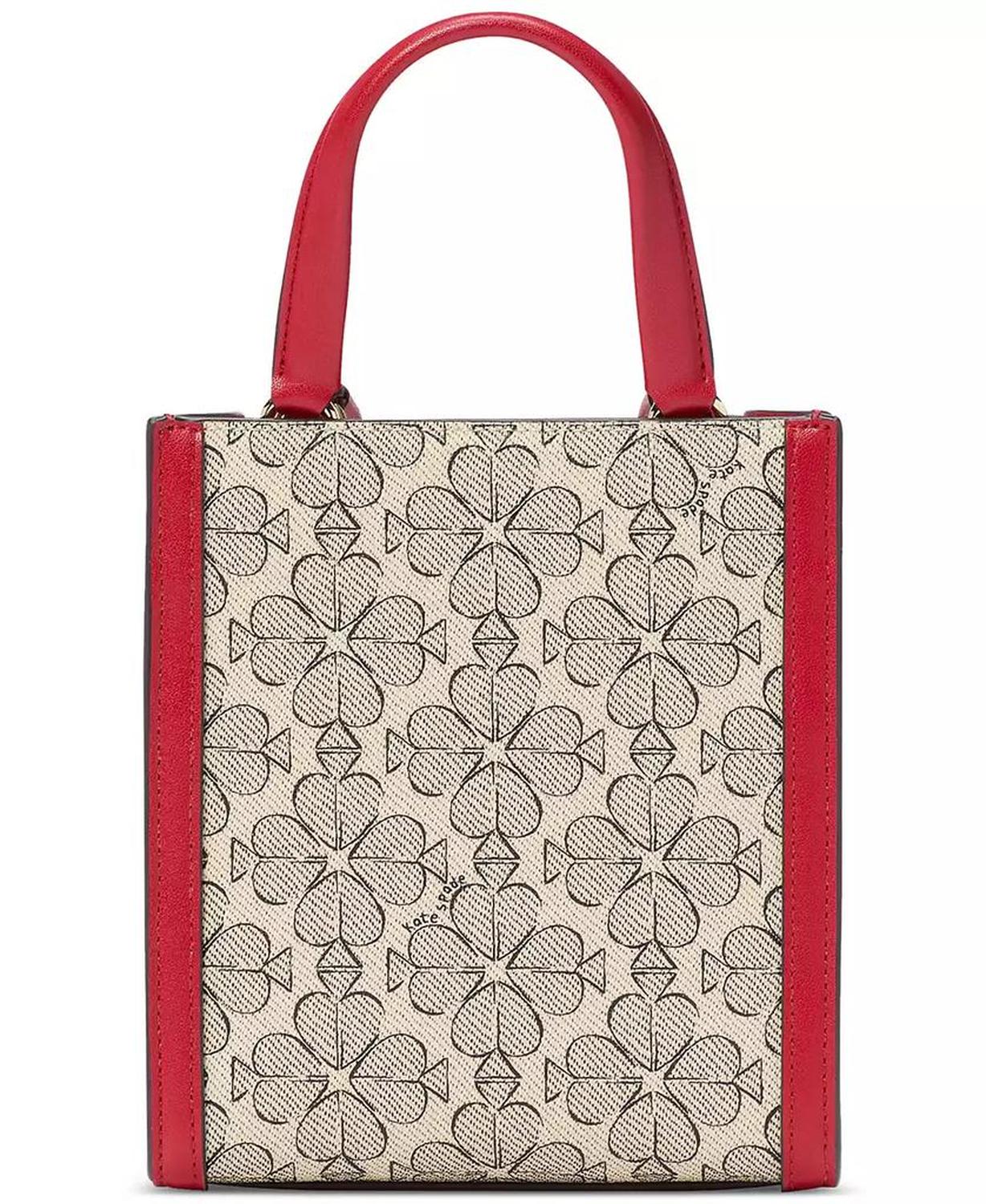 Valentine's Day Spade Flower Coated Canvas Manhattan Mini Tote