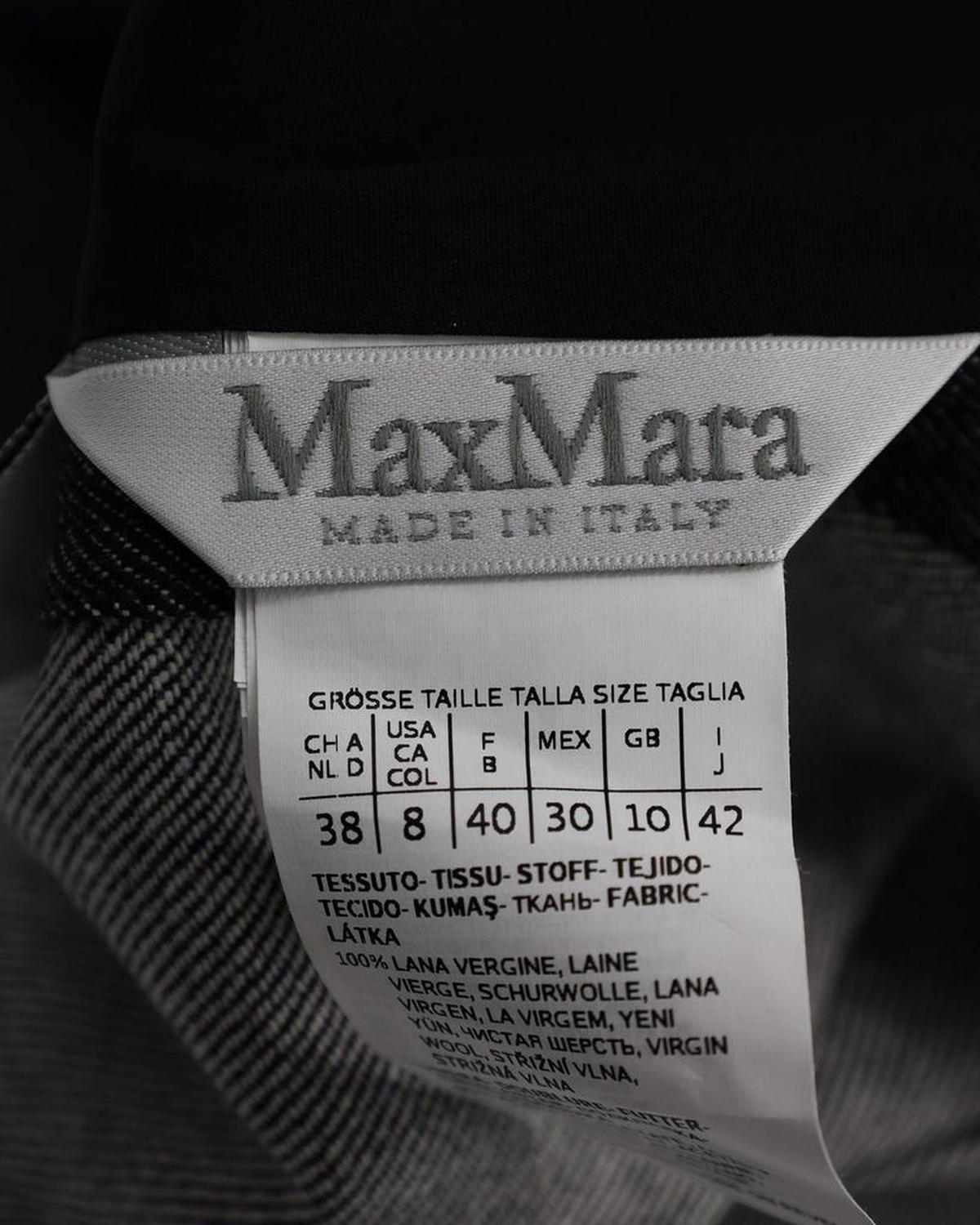 Max Mara Single-Breasted Blazer in Grey Wool