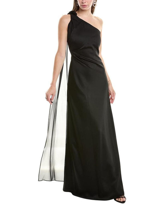 Max Mara Studio Bernard Silk-Trim Gown