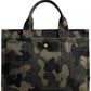 Camo Print Canvas Medium Cargo Tote