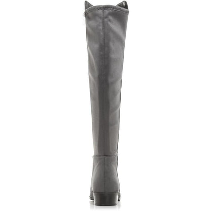 BROMLEY FLAT BOOT Womens Comfort Insole Faux Suede Knee-High Boots