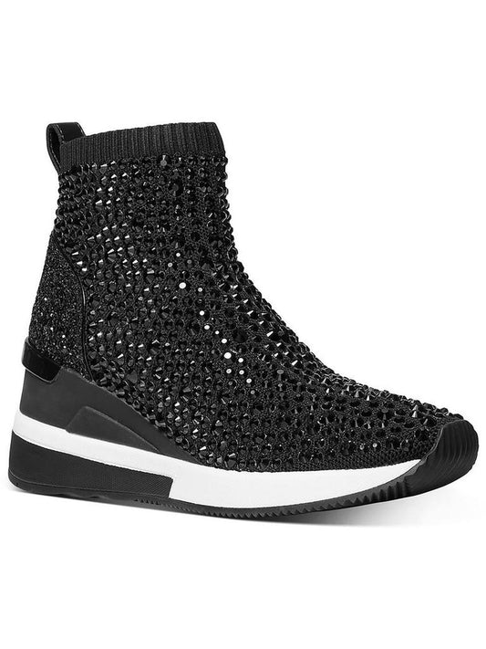 Skyler Womens Knit Embellished Ankle Boots