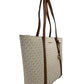 Michael Kors Large Pratt ivory Shoulder Zip Tote Women's Bag