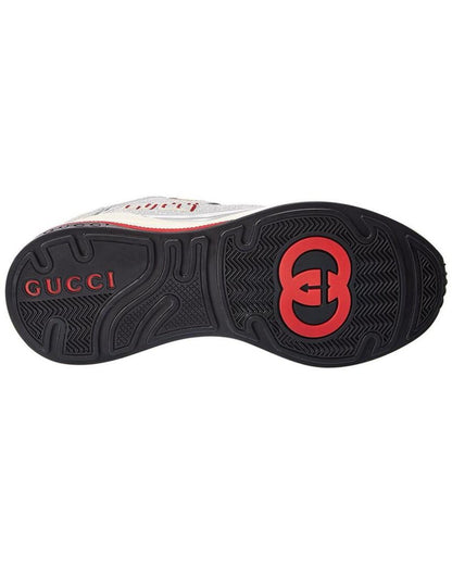 Gucci Ultrapace Glitter Leather & Mesh Sneaker