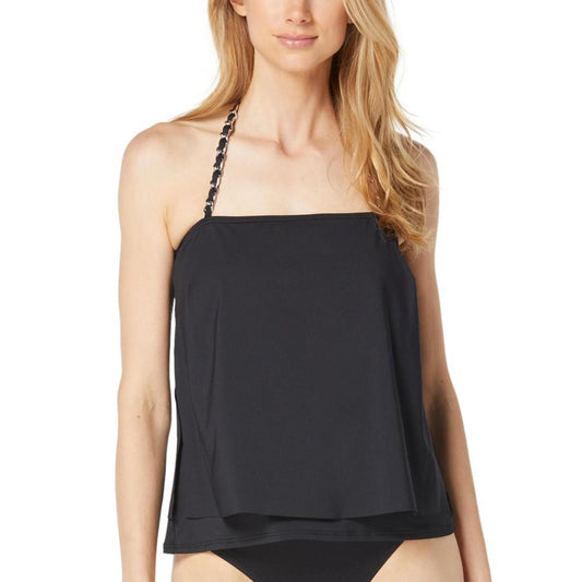 Women's Chain-Strap Halter Tankini Top