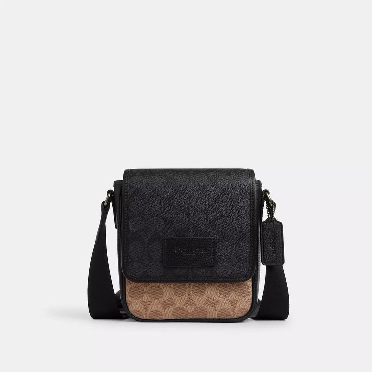 Lucas Crossbody Bag In Blocked Signature Canvas