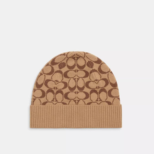 Coach Outlet Signature Knit Beanie