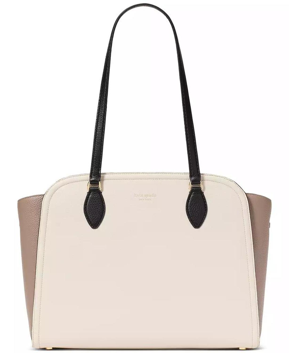 Taylor Colorblocked Pebbled Leather Large Tote