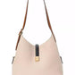 Deco Colorblocked Pebbled Leather Shoulder Bag