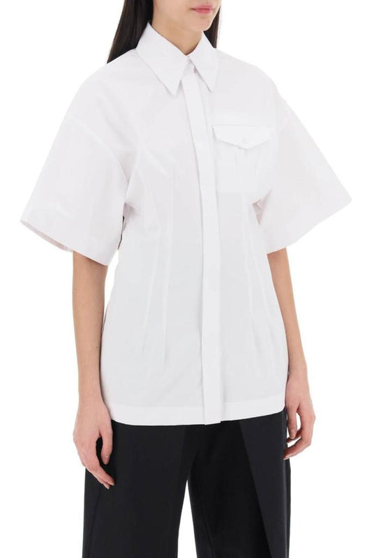 Sportmax "poplin Curved Shirt