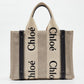 Chloe  Canvas And Leather Small Woody Tote