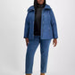 Plus Size Quilted Hooded Anorak Coat