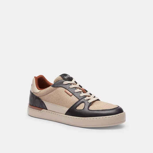 Coach Outlet Clip Court Sneaker In Colorblock Signature Canvas