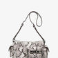 Dakota Medium Snake Embossed Leather Shoulder Bag