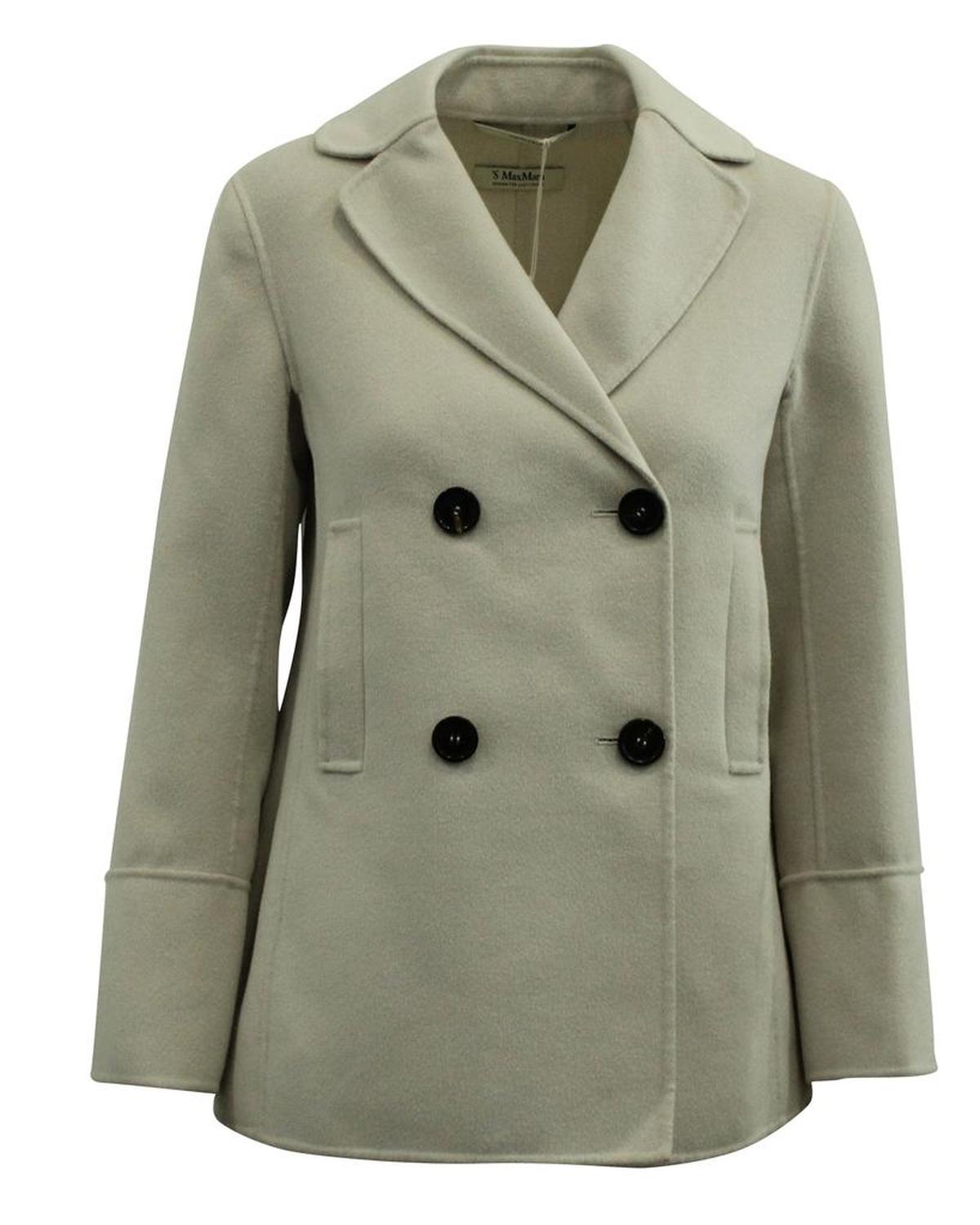 'S Max Mara Dea Jacket in White Wool